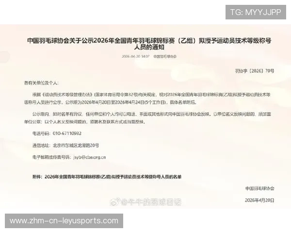 2026年羽毛球全国青少年联赛奖励与资助名单公布，2021 省青少年羽毛球积分赛